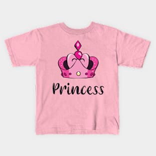 Royal Princess Crown Kids T-Shirt